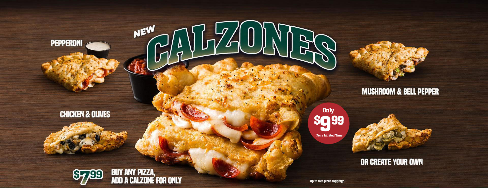 calzones $9.99