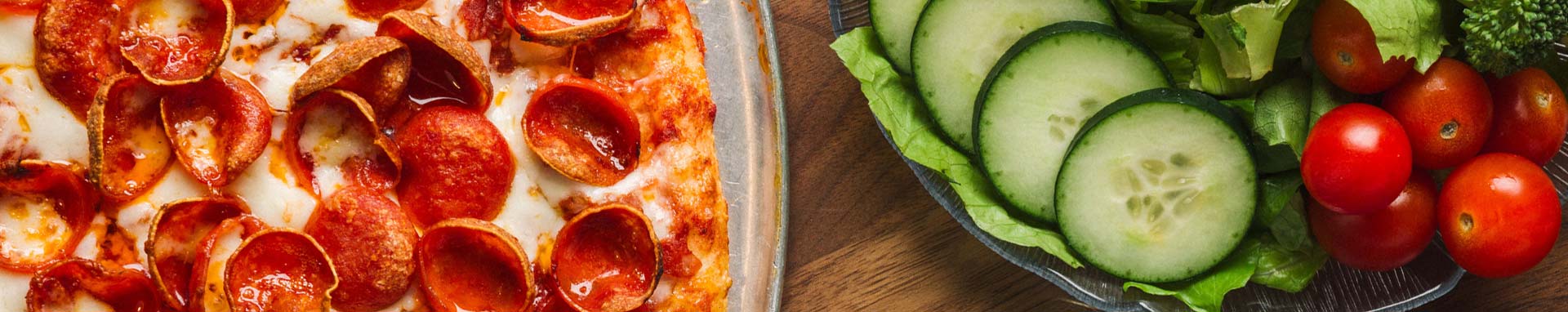 pizza salad banner